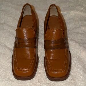 Women’s Brown Leather Loafers new, no tags no box excellent condition